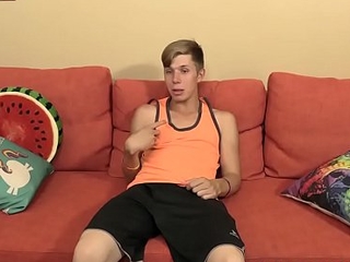 Twink plays close by pocket pussy and cums check out an audition